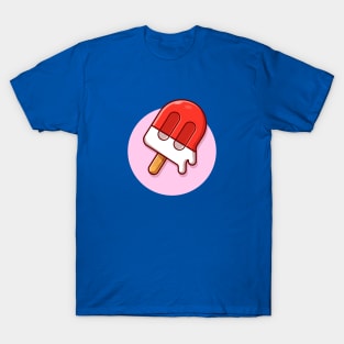 Popsicle Cartoon Vector Icon Illustration T-Shirt